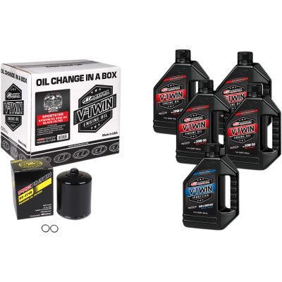 Maxima Racing Oils Full Oil Change Kit - Synthetic - Sportster - Cobalt Cycles