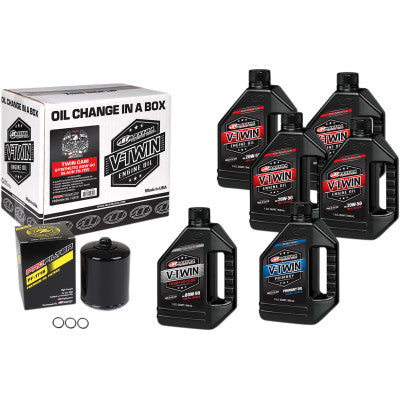 Maxima Racing Oils Full Oil Change Kit - Synthetic - Twin Cam