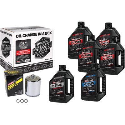 Maxima Racing Oils Full Oil Change Kit - Synthetic - Twin Cam
